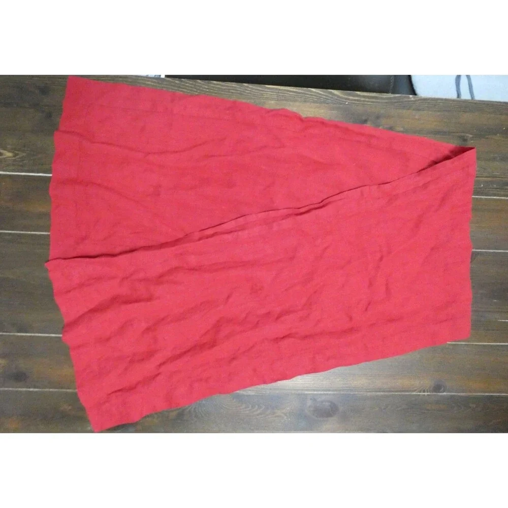 D'Moksha 100% Linen Woven Red Tablerunner 60